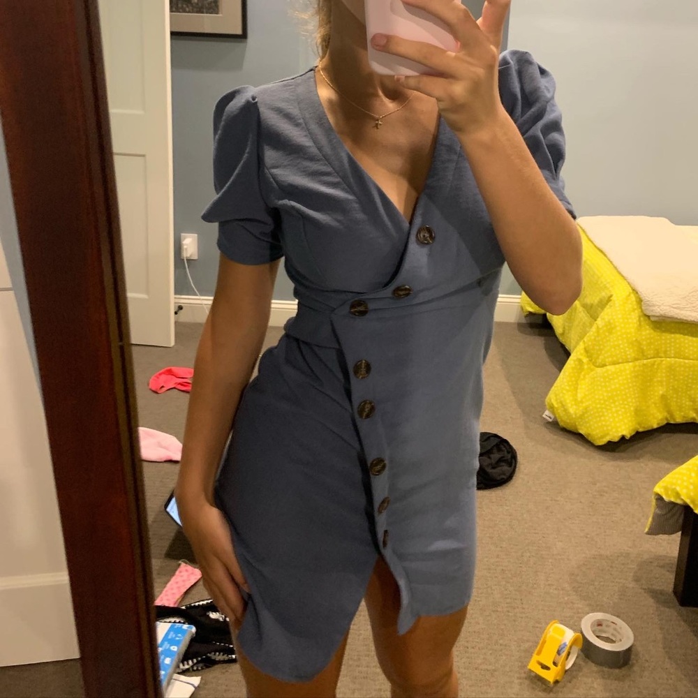 Blue dress